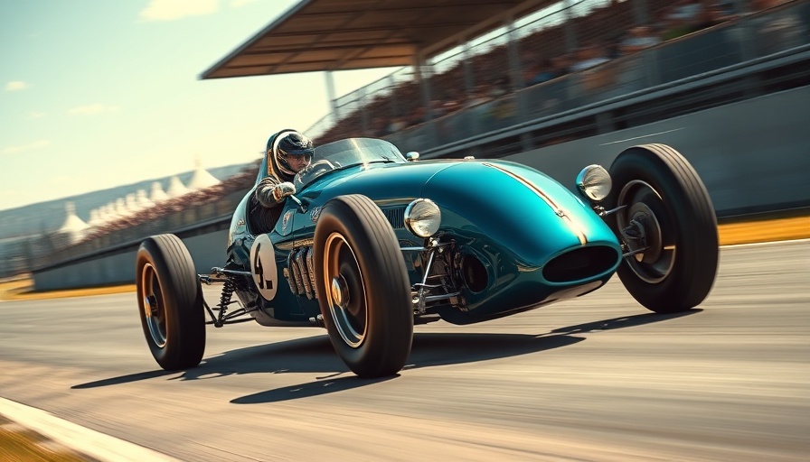Vintage race car speeding during Le Mans rule extensions.