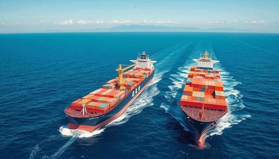 Aerial view of cargo ships symbolizing auto tariff relief U.S.