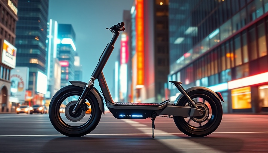 Sleek modern Segway Xyber e-bike in a vibrant cityscape.