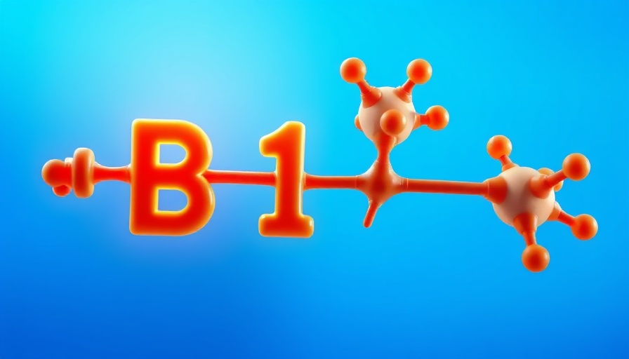 Vitamin B12 levels for brain health illustration.