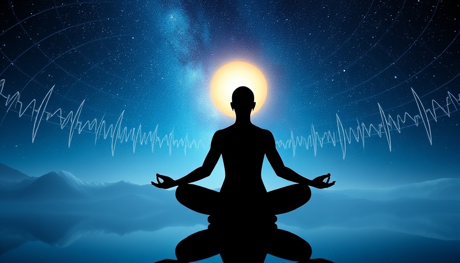 Meditative silhouette under cosmic sky representing the power of silence and listening.