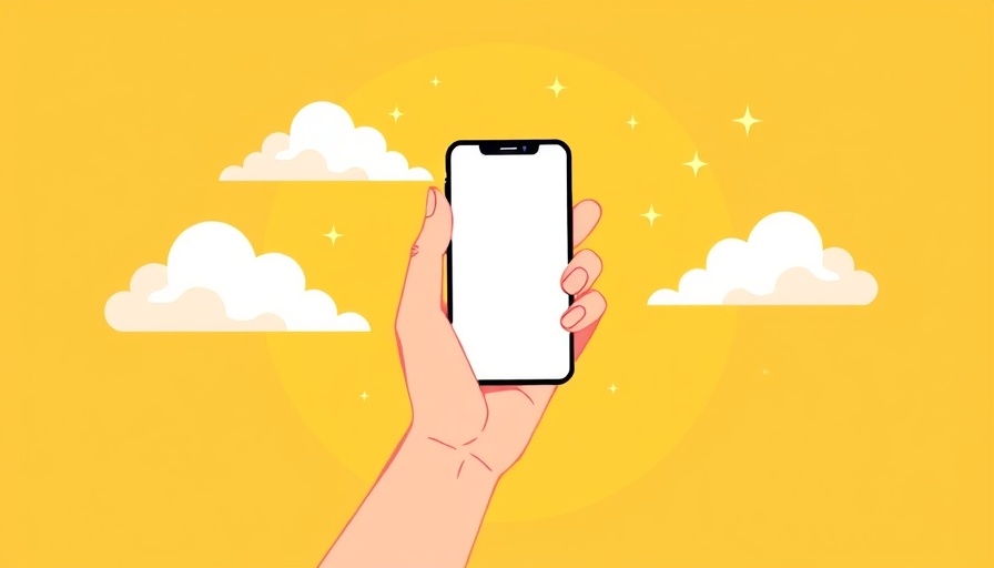 Illustration symbolizing benefits of disconnecting from social media, with hand and phone amidst clouds.