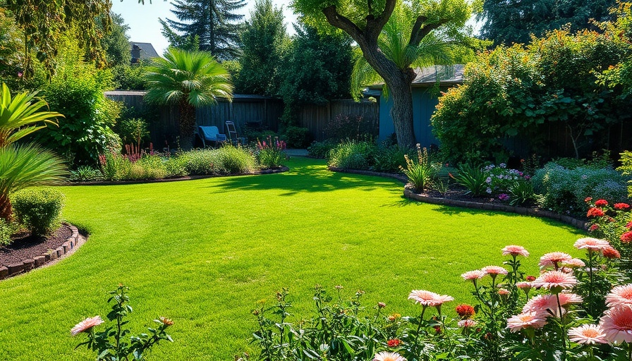 Charming backyard with lush landscaping illustrating lasting impact.