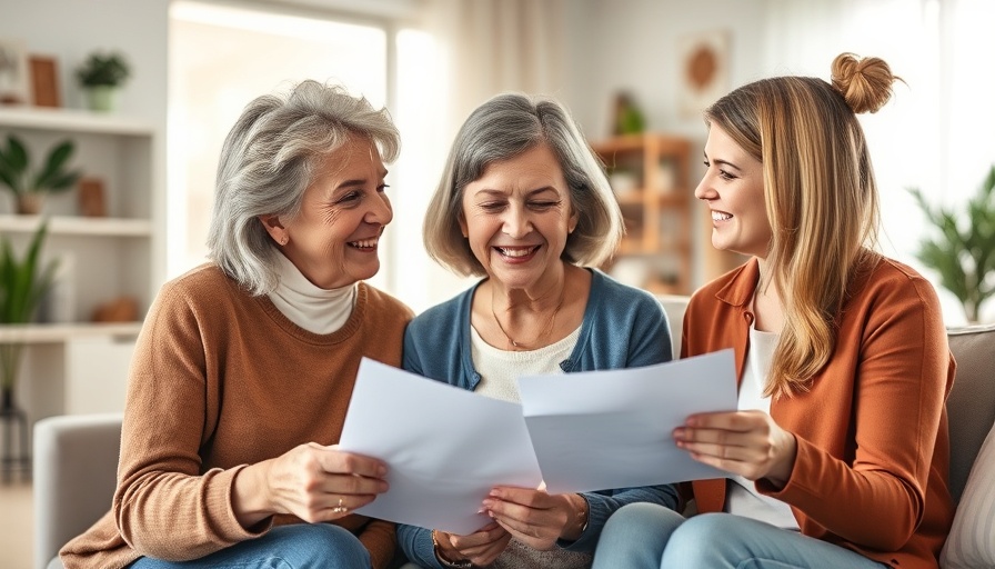 Two women reviewing professional home cleaning insurance documents in a home setting.