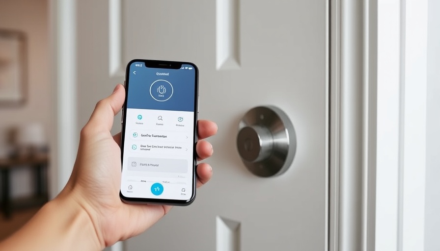 Smart home improvements with door lock app control.