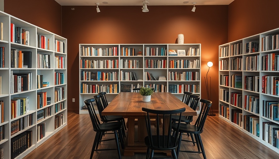 Cozy home library featuring 2025 paint colors of the year, brown walls.