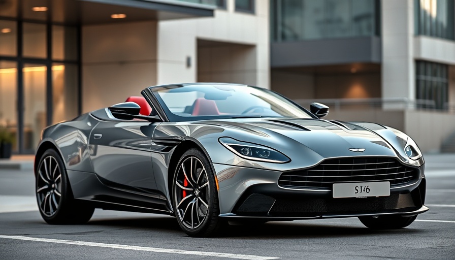 Sleek 2026 Aston Martin Vantage Roadster parked in urban daylight.