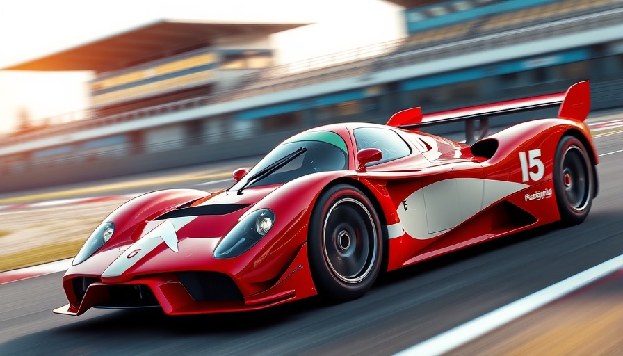 Racing car on track representing Kyle Larson 10000 laps led, dynamic scene.