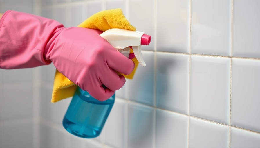 Cleaning white tiles to make dirty grout white again.