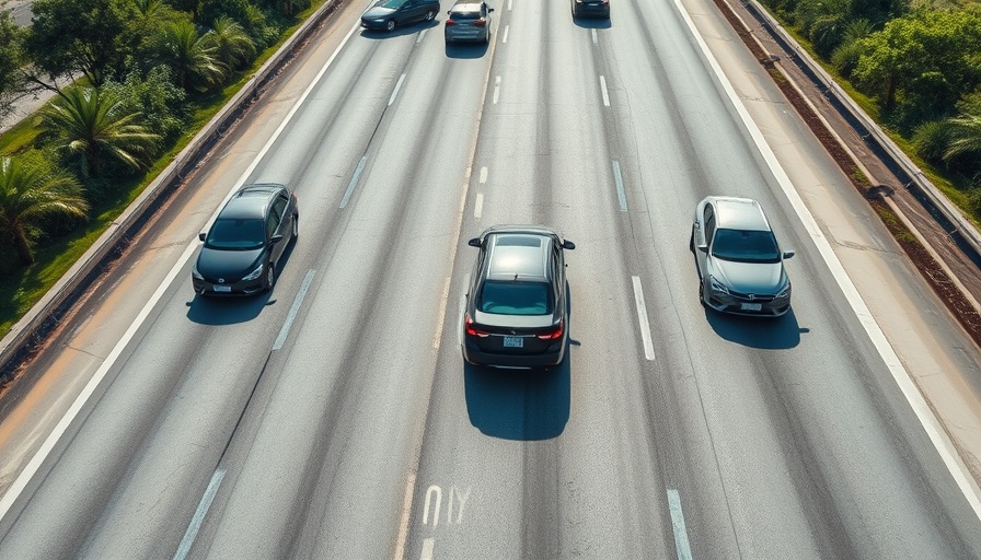 Vehicles in Texas highway towing incident.