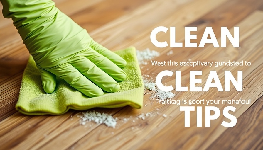 Close-up of a gloved hand wiping dust, highlighting home cleaning mistakes.