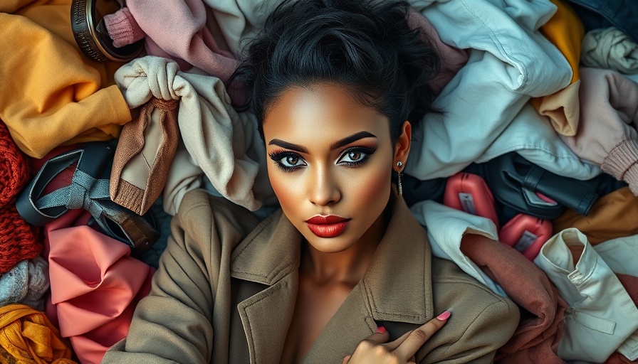 Sustainable fashion advocate showcasing thrift clothing.