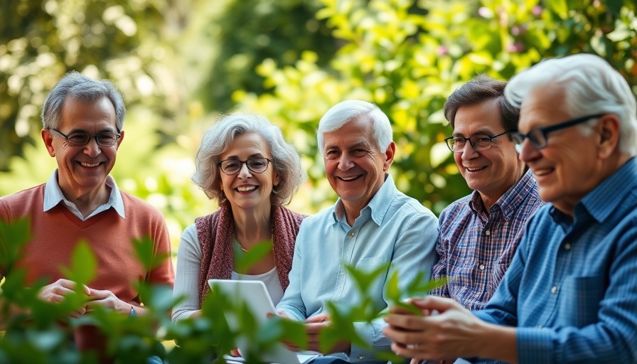 Older adults practicing brain exercises outdoors to prevent Alzheimer’s.