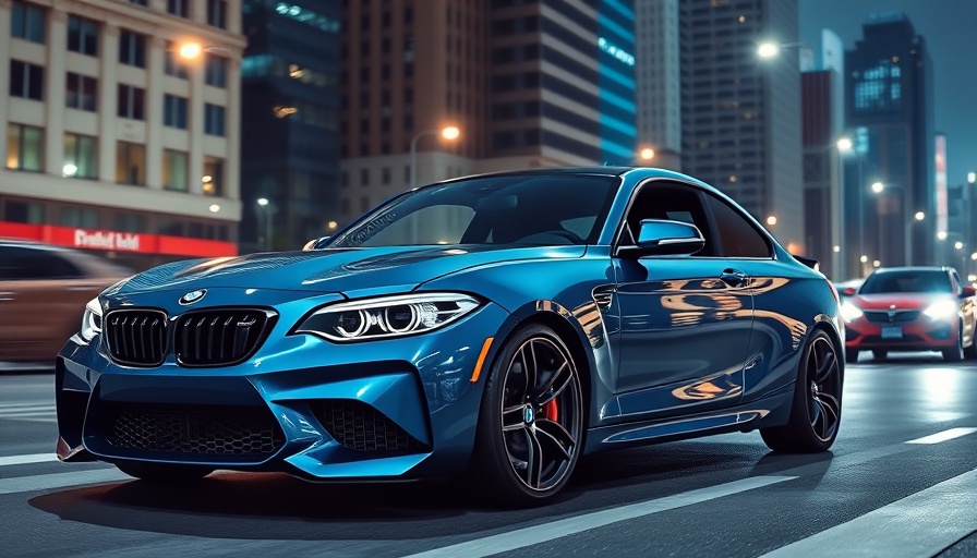 2026 BMW M2 CS parked in urban night setting