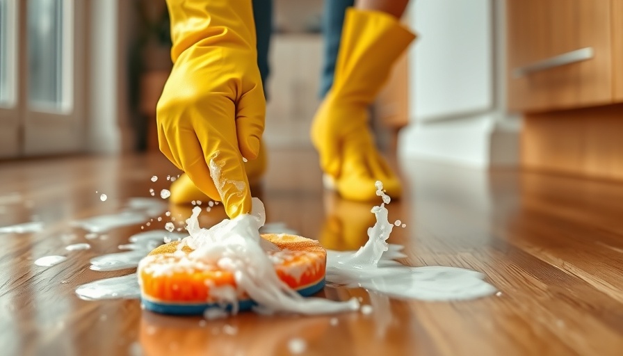 Avoiding home cleaning mistakes with proper floor scrubbing technique.