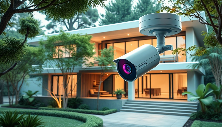 NVR security system illustration on modern home facade.