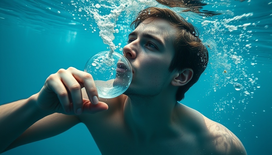 Symbolic depiction of intermittent hypoxia under water.