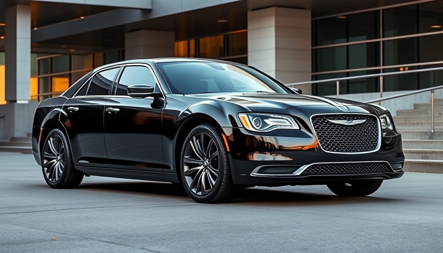 Luxurious Chrysler car for 100 Year Anniversary celebration.