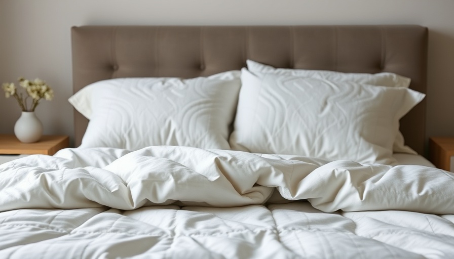 Cream-colored lightweight quilts for summer on a modern bed.