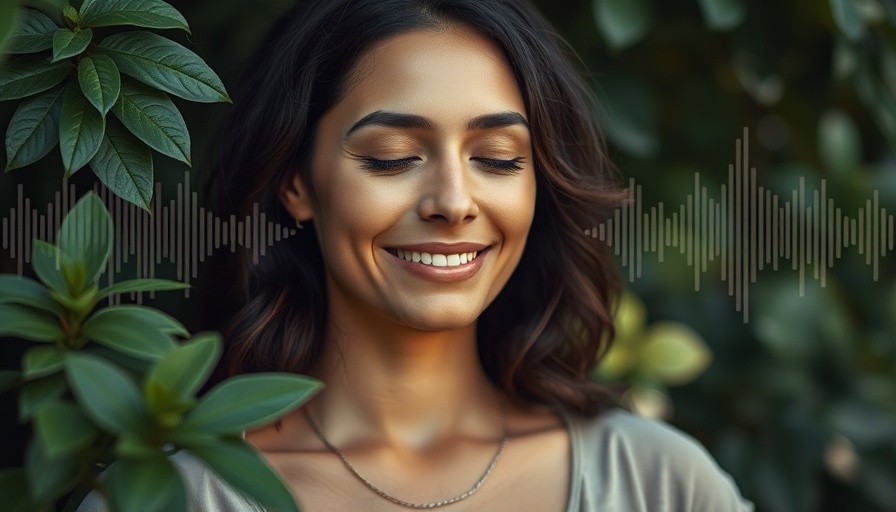 Loving-Kindness Meditation session with serene woman smiling gently.