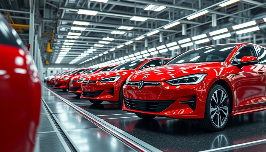 Car factory assembly line showing new car models, fewer new car models in 2025.