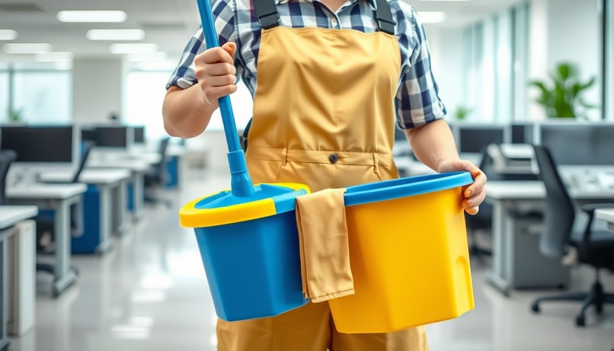 Professional move-out cleaning service in office environment.
