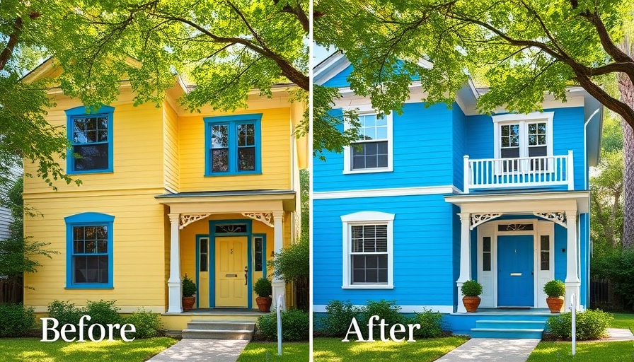 House transformation showing best colors to boost curb appeal.