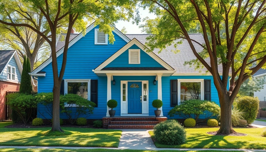 House transformation with vibrant colors for curb appeal.