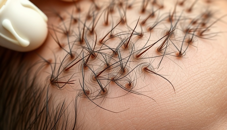 Illustration of scalp microbiome health showing balanced follicles.
