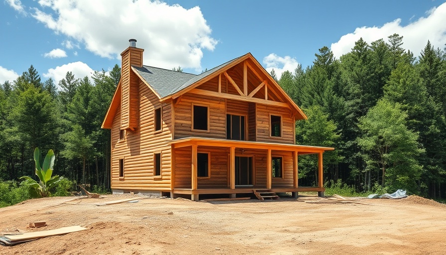 Partially constructed home amid forest, illustrating overlooked costs when building.