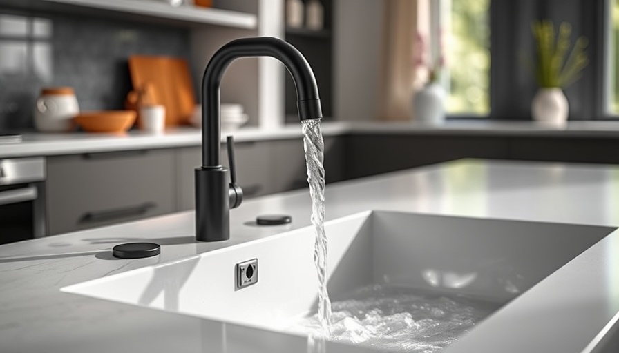 Modern kitchen sink with faucet for safe drinking water