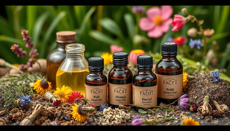 Crafting herbal oils in a rustic, natural setting.