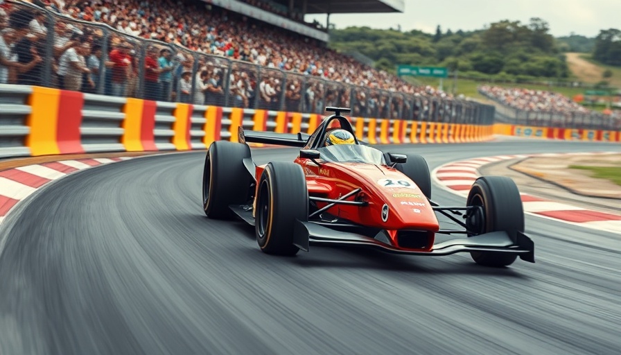 Dynamic racing scene depicting race strategy.