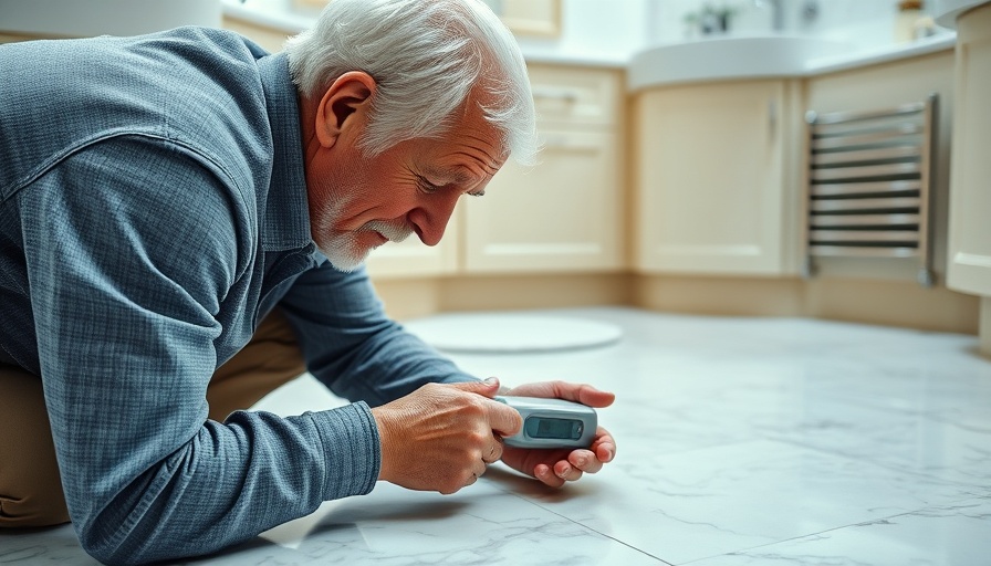 Protect Your Home from Hidden Water Risks: Elderly man checking bathroom for moisture.