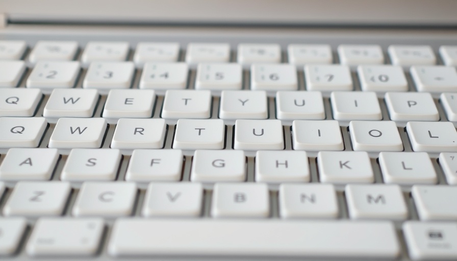 Close-up white keyboard for touch typing, QWERTZ layout.