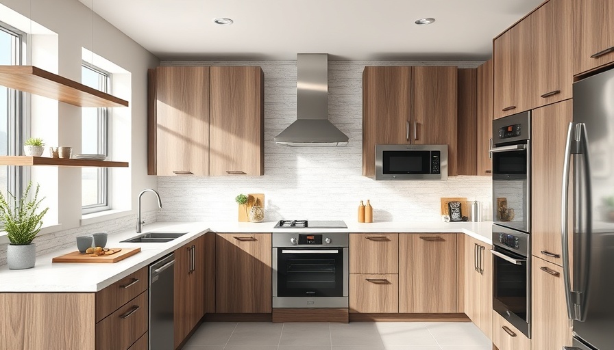 Modern kitchen design showcasing efficient layout and stylish features.