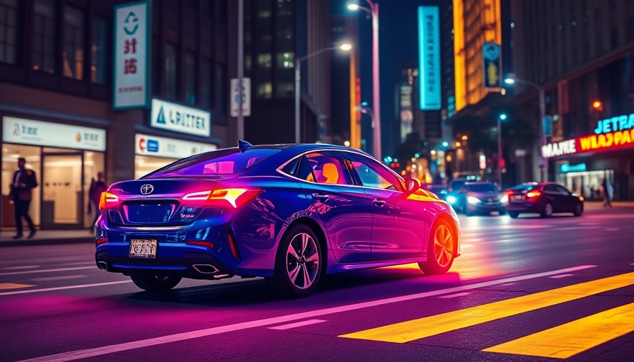 Vehicle with Thermal-Fused Pedestrian AEB in urban night scene.