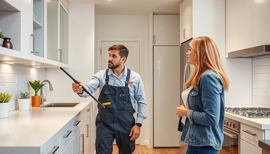 Effective Pest Control in Barrie: Professional inspecting kitchen.