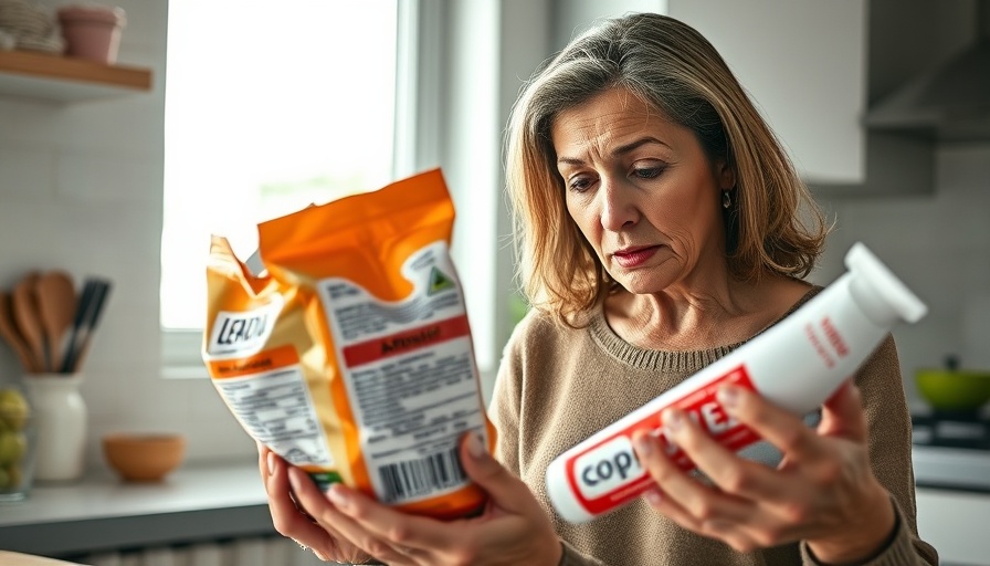 Arsenic in rice and lead in toothpaste warnings in kitchen setting.