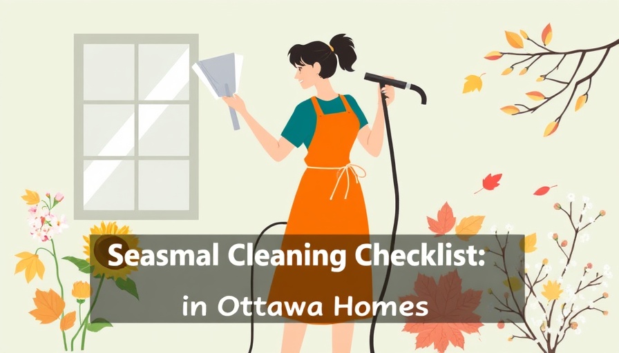 Seasonal home cleaning checklist graphic