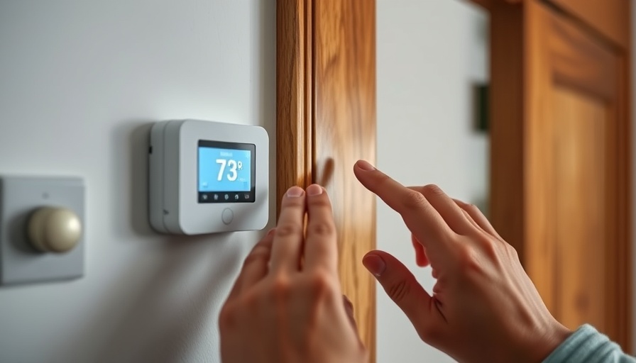 Person adjusting digital thermostat at 73 degrees for heat pump.