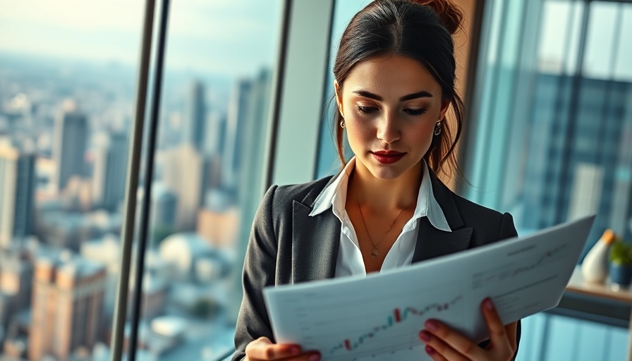 Smart investment strategies for FtAsiaTrading, businesswoman analyzing data in office.
