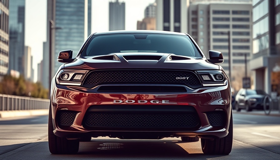 Sleek 2025 Dodge Durango SRT Hellcat on urban street.