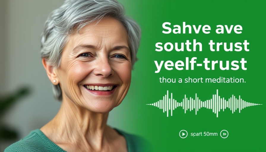 12 Minute Meditation for Shame advertisement with smiling woman.