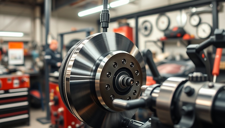 Pro-Cut Brake Lathe for Subaru in an auto repair shop.