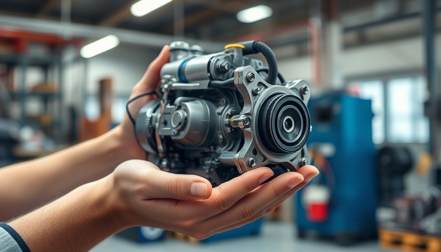 Detailed view of an electric motor component for Audi Electric Sports Car.