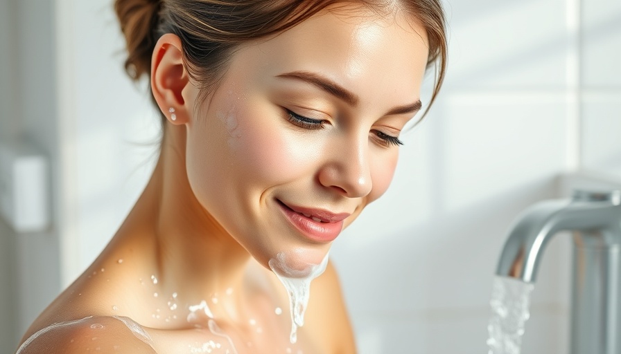 Young woman washing face in a modern bathroom, How Often Should You Wash Your Face.