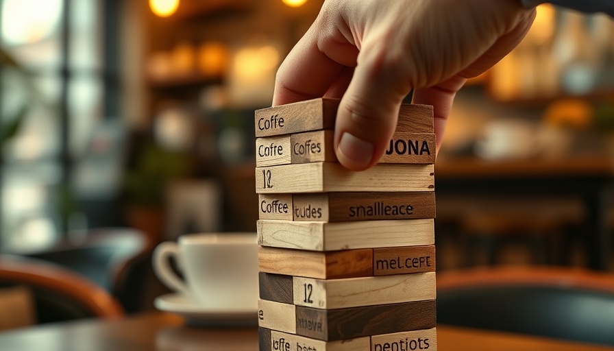 Close-up of hand removing block from Jenga tower, symbolizing taking small risks.