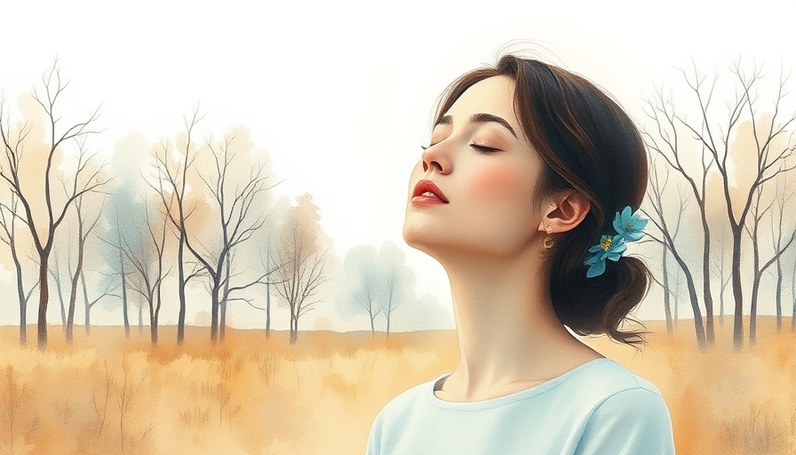 Watercolor: Navigating grief and inner peace in nature.