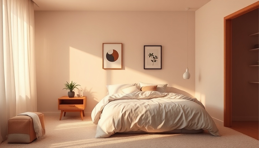 Cozy minimalist budget-friendly room makeover with warm tones.